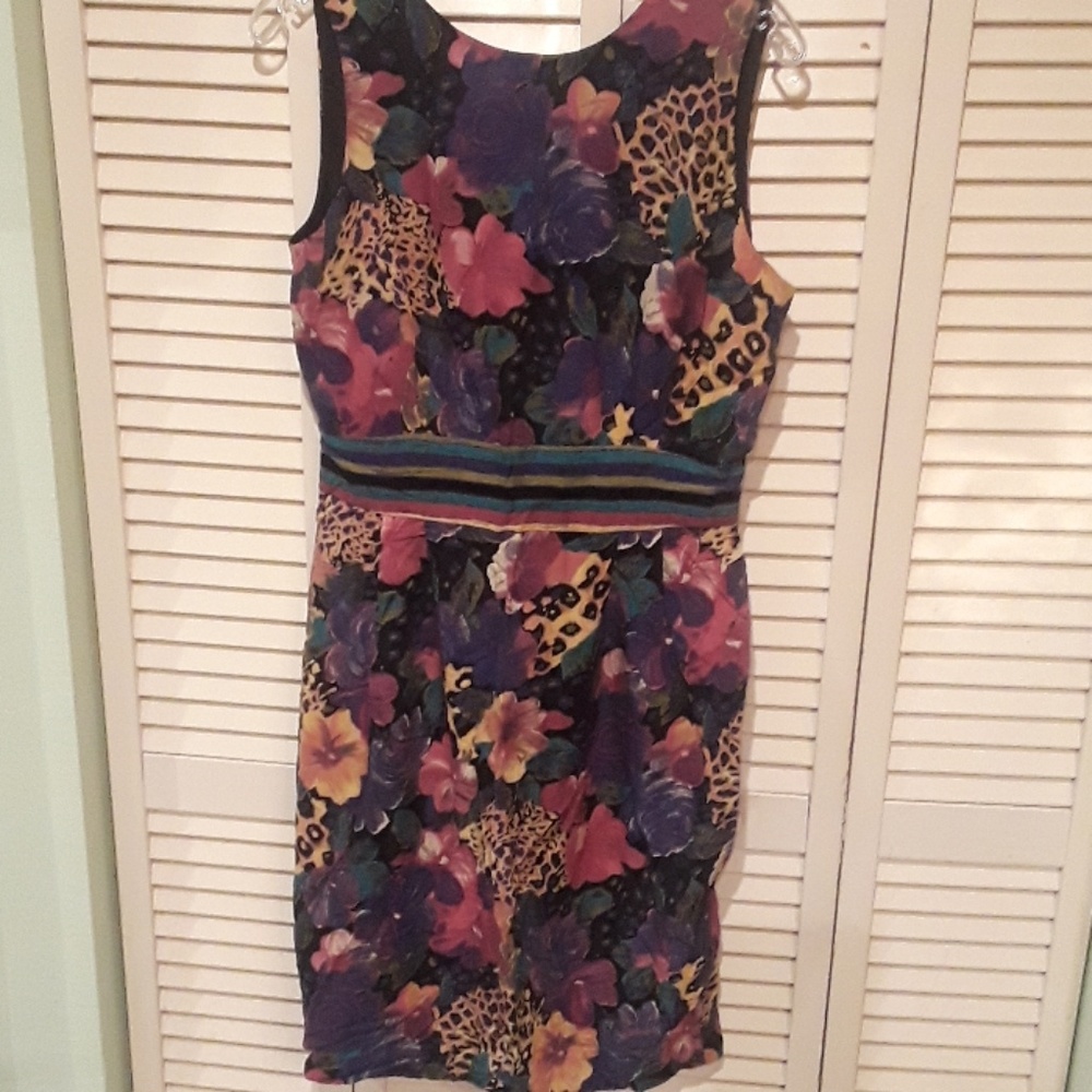 Positive attitude floral dress